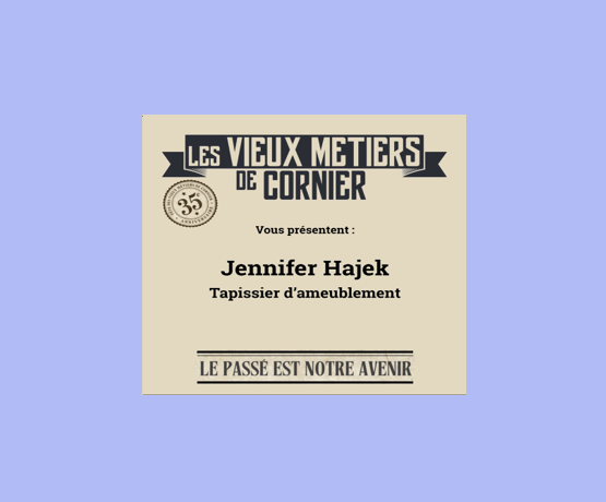 À la rencontre de Jennifer Hajek – Tapissier d’ameublement –